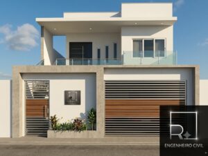 Render de fachada de projeto arquitetônico em Lauro de Freitas
